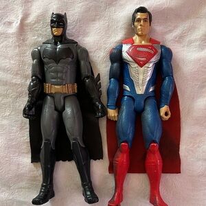 Batman Superman Action Figure Set Super Heros Toys
